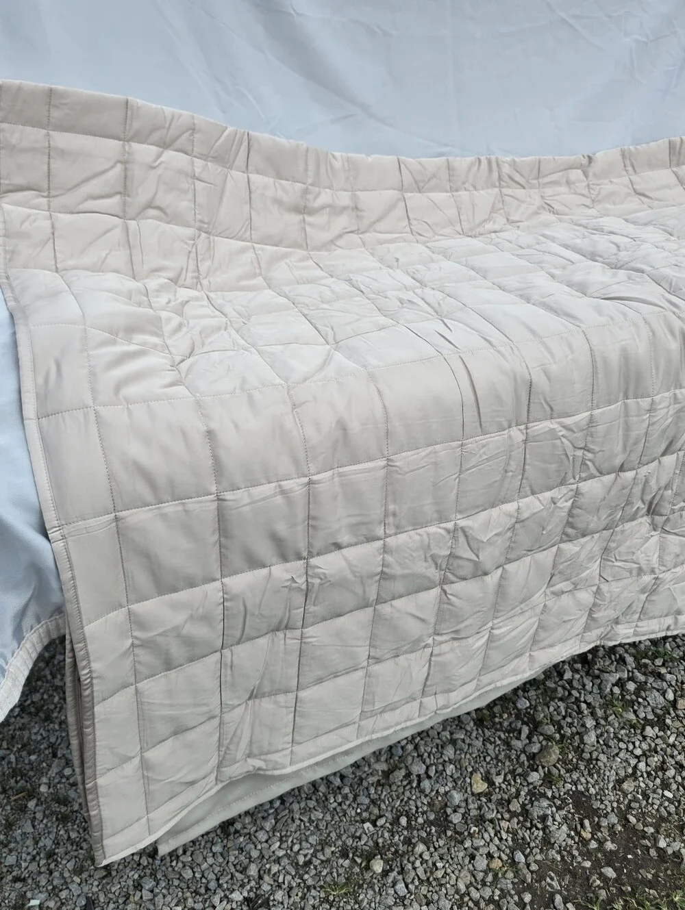 Quince Sand Quilt Box Set 100% Viscose From Orangic Bamboo *1 Standard Sham*